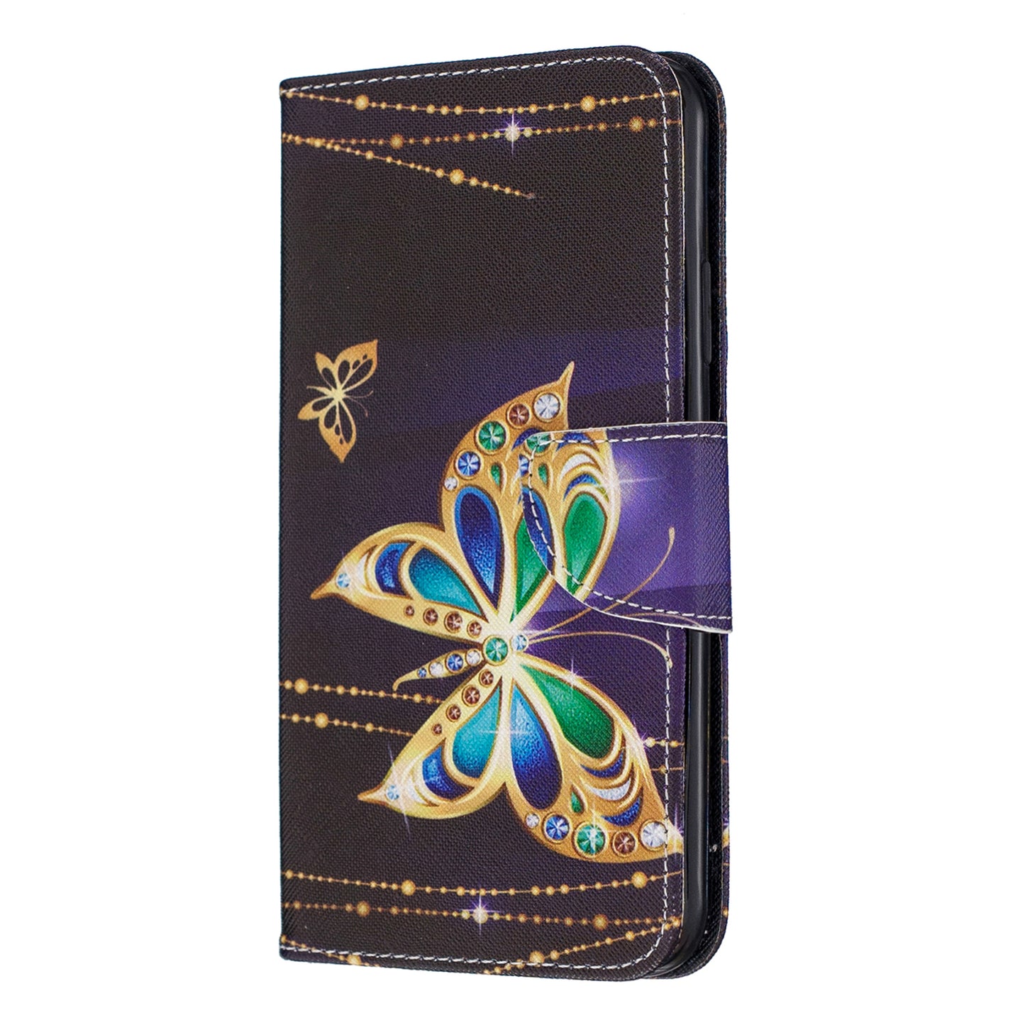 Cross Texture Pattern Printing Wallet Stand Leather Case for iPhone 11 Pro Max 6.5 inch (2019)