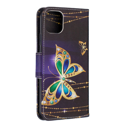Cross Texture Pattern Printing Wallet Stand Leather Case for iPhone 11 Pro Max 6.5 inch (2019)