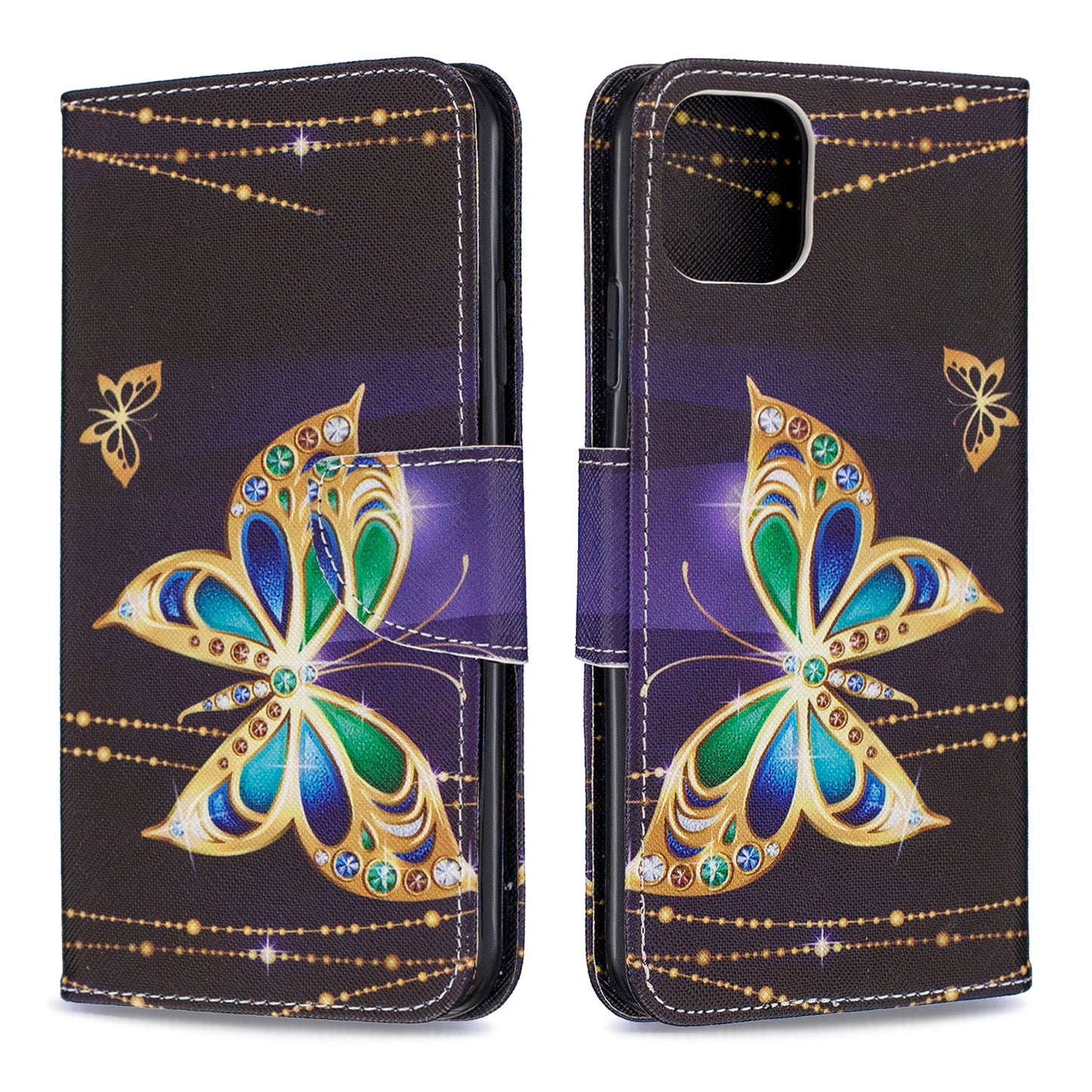 Cross Texture Pattern Printing Wallet Stand Leather Case for iPhone 11 Pro Max 6.5 inch (2019)