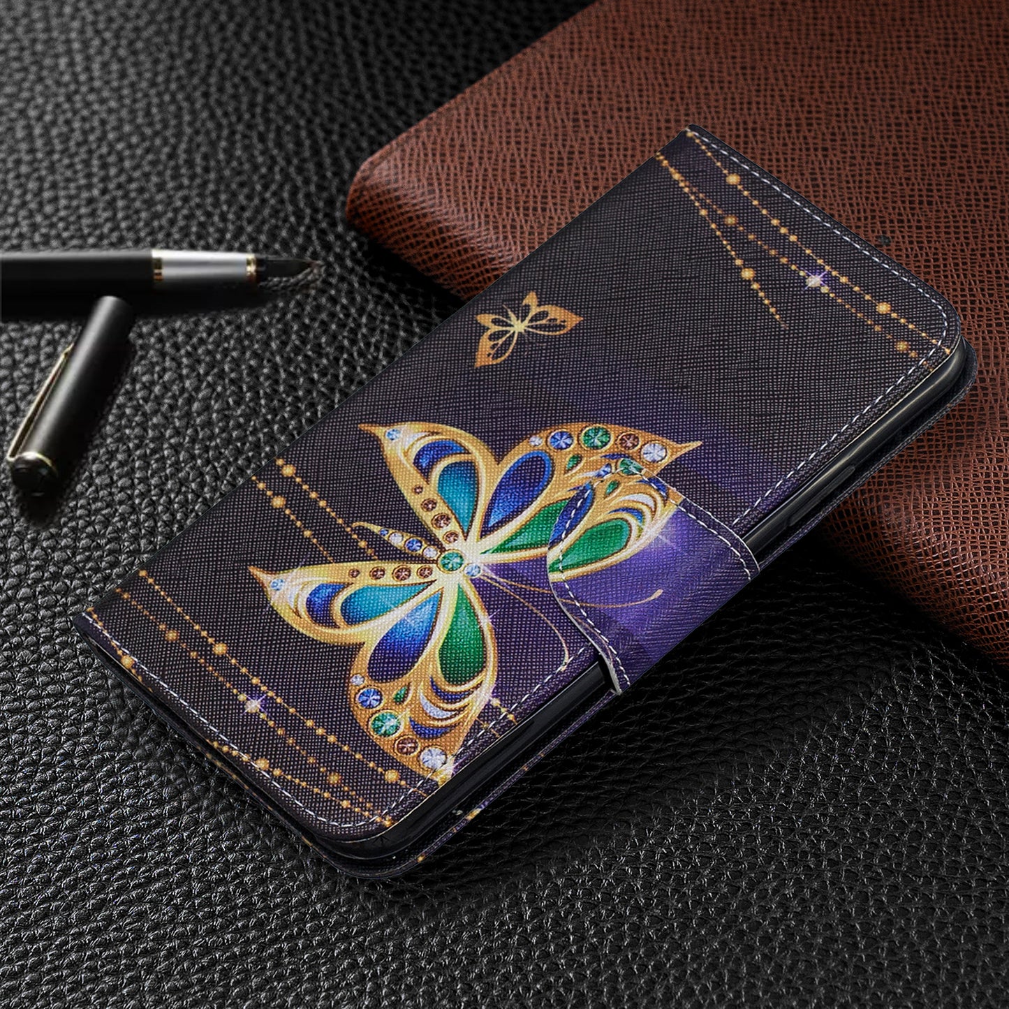 Cross Texture Pattern Printing Wallet Stand Leather Case for iPhone 11 Pro Max 6.5 inch (2019)