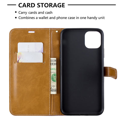 Jeans Cloth Wallet Stand Leather Cell Phone Shell for iPhone 11 Pro Max 6.5 inch (2019)