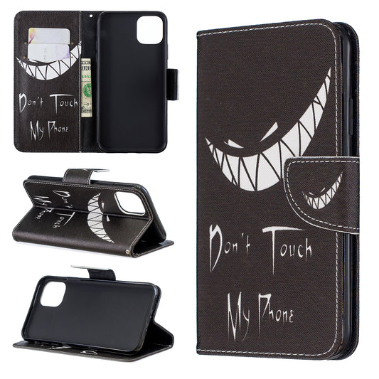 Pattern Printing PU Leather Flip Stand Phone Shell for iPhone 11 Pro Max 6.5 inch (2019)