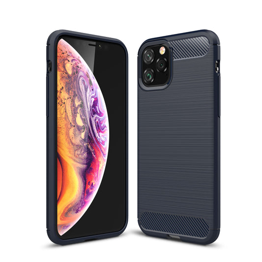 Carbon Fibre Brushed TPU Phone Case for iPhone 11 Pro 5.8 inch (2019)