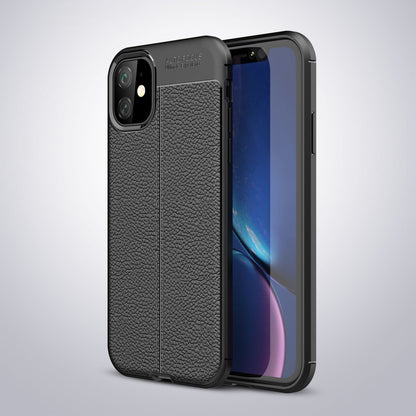 Litchi Texture Soft TPU Back Case for iPhone 11 6.1 inch (2019)