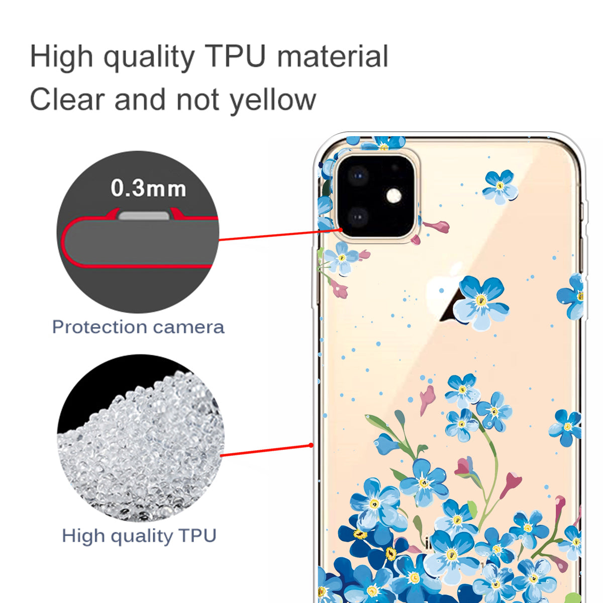 Cute Pattern Printing Flexi TPU Phone Shell for iPhone 11 6.1 inch (2019)