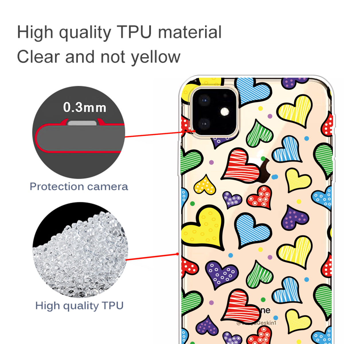 Cute Pattern Printing Flexi TPU Phone Shell for iPhone 11 6.1 inch (2019)