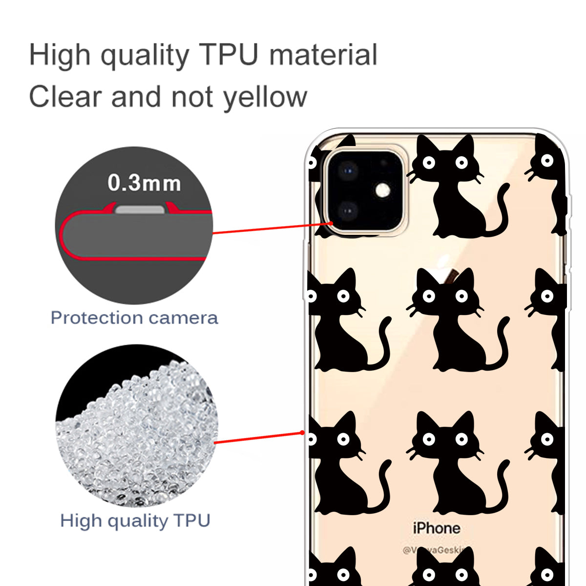 Cute Pattern Printing Flexi TPU Phone Shell for iPhone 11 6.1 inch (2019)
