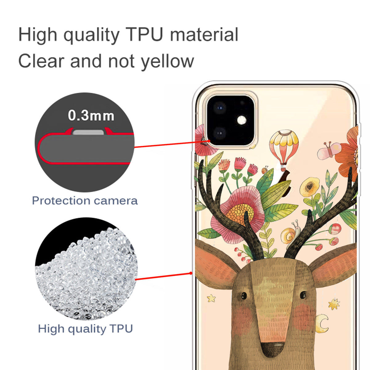 Cute Pattern Printing Flexi TPU Phone Shell for iPhone 11 6.1 inch (2019)