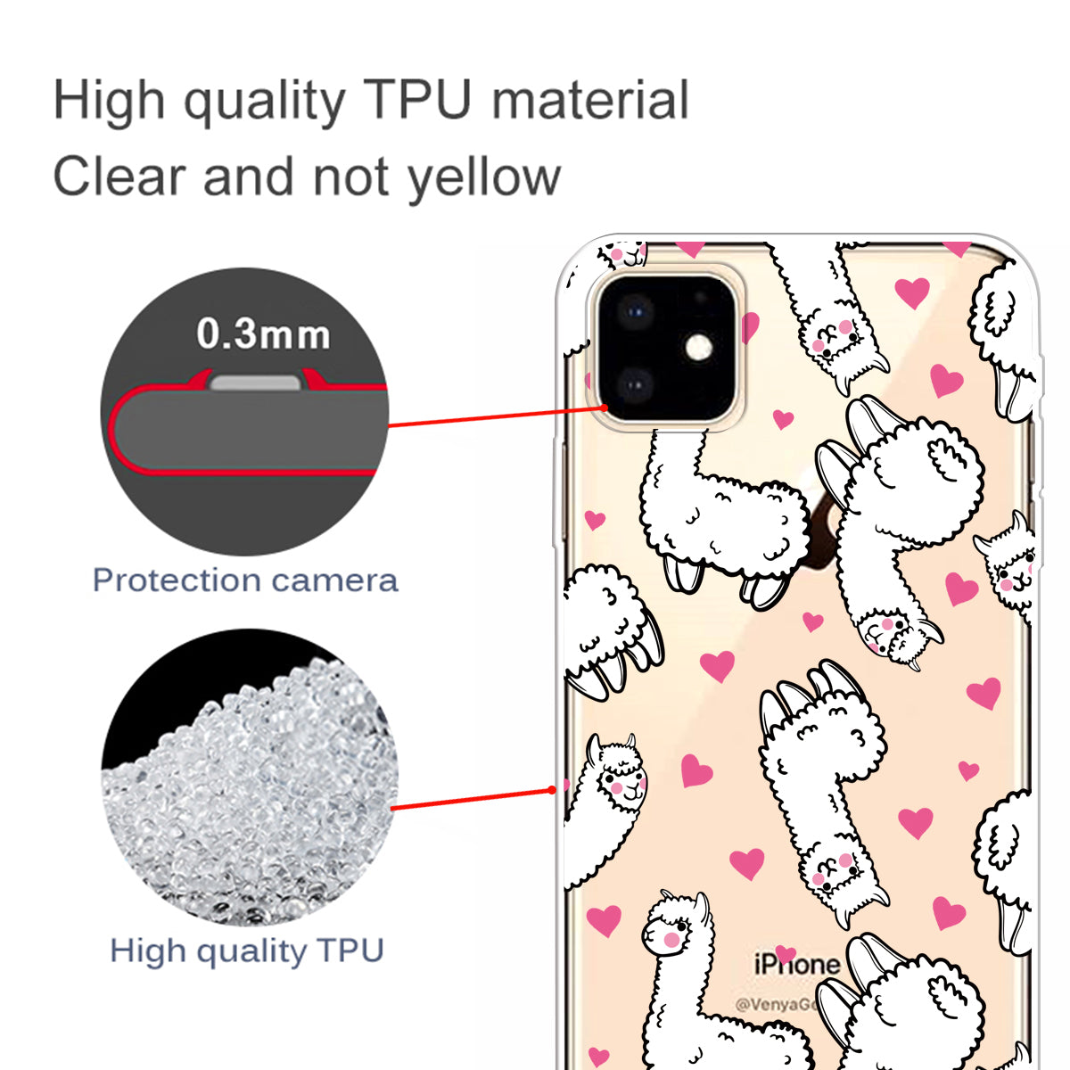 Cute Pattern Printing Flexi TPU Phone Shell for iPhone 11 6.1 inch (2019)
