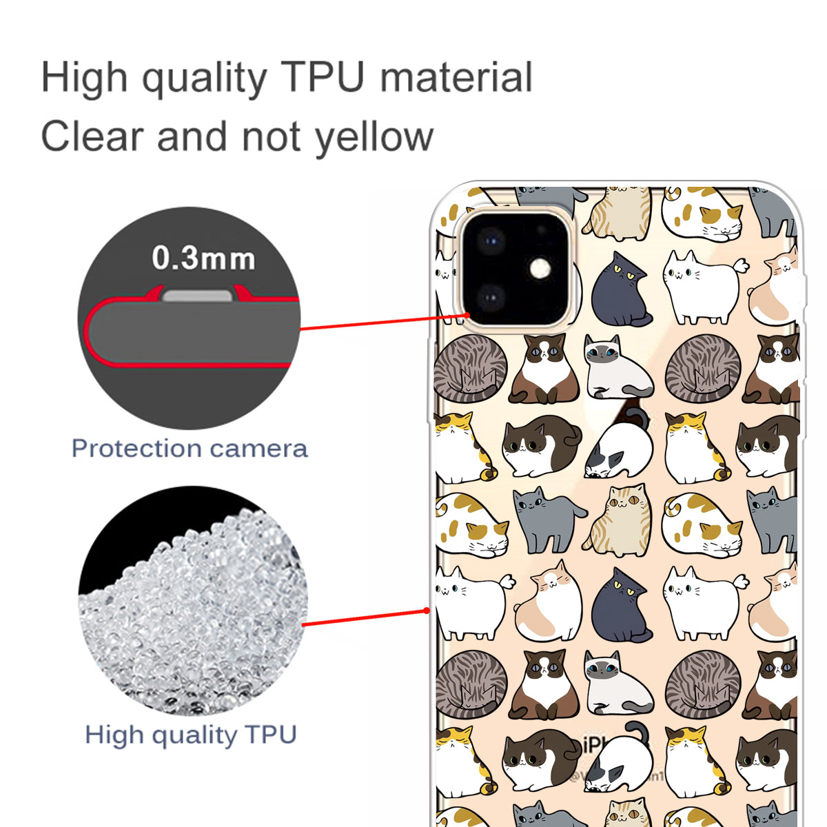 Cute Pattern Printing Flexi TPU Phone Shell for iPhone 11 6.1 inch (2019)