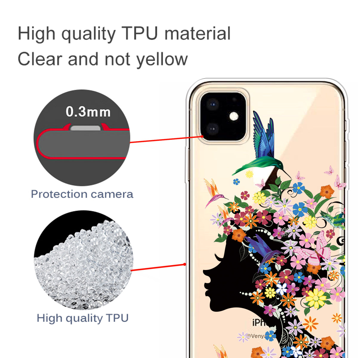Cute Pattern Printing Flexi TPU Phone Shell for iPhone 11 6.1 inch (2019)
