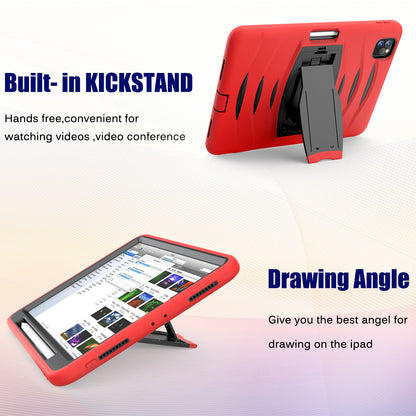 Hard PC + TPU Multi-function Cover Case with Kickstand and Pen Slot for iPad Pro 11-inch (2021)/(2020)/(2018)