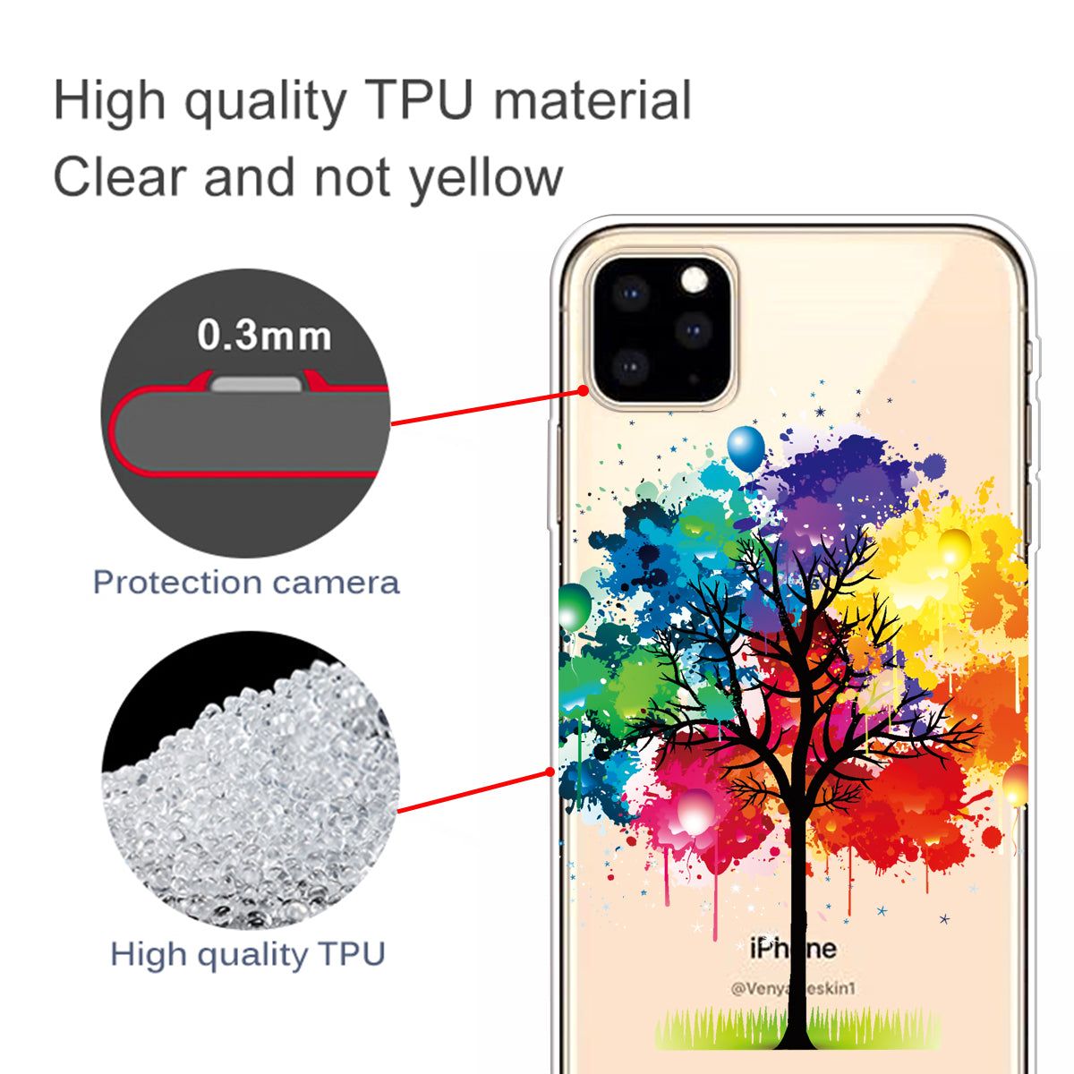 Pattern Printing IMD TPU Cover Case for iPhone 11 Pro 5.8-inch (2019)