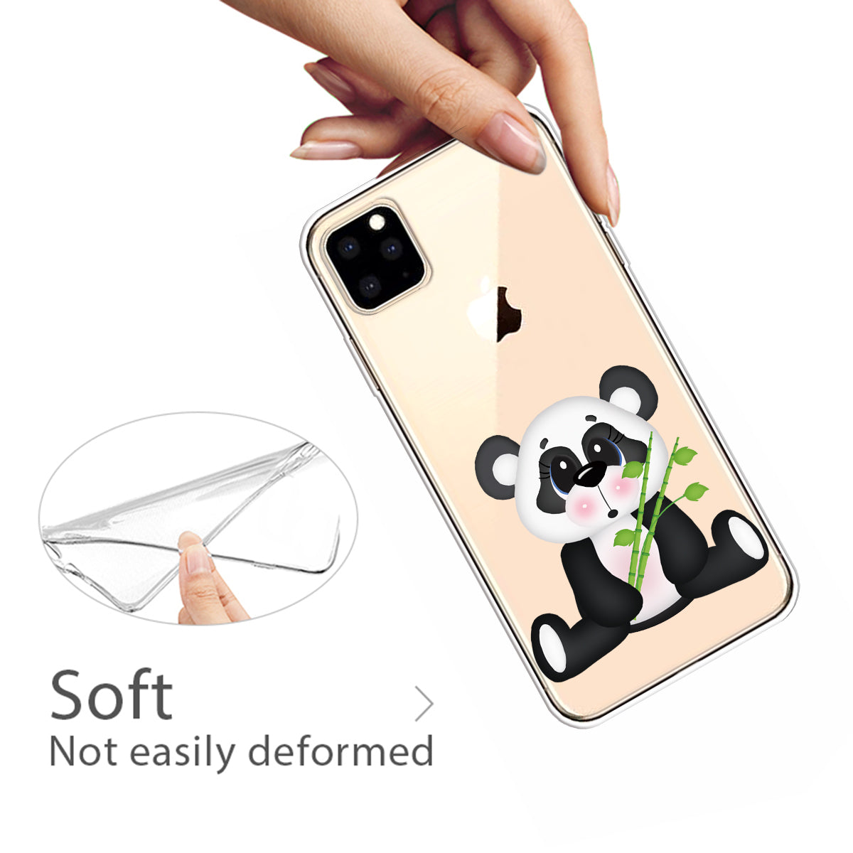 Pattern Printing Extremely Transparent TPU Phone Case Cover for iPhone 11 Pro Max 6.5 inch (2019)