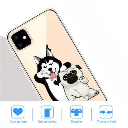 Pattern Printing Clear TPU Phone Cover for iPhone 11 6.1 inch (2019)