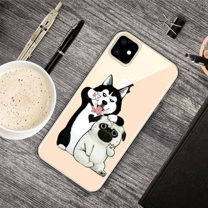 Pattern Printing Clear TPU Phone Cover for iPhone 11 6.1 inch (2019)