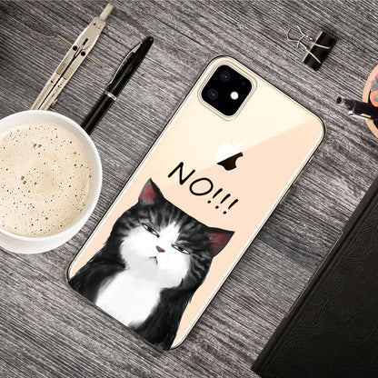 Pattern Printing Clear TPU Phone Cover for iPhone 11 6.1 inch (2019)