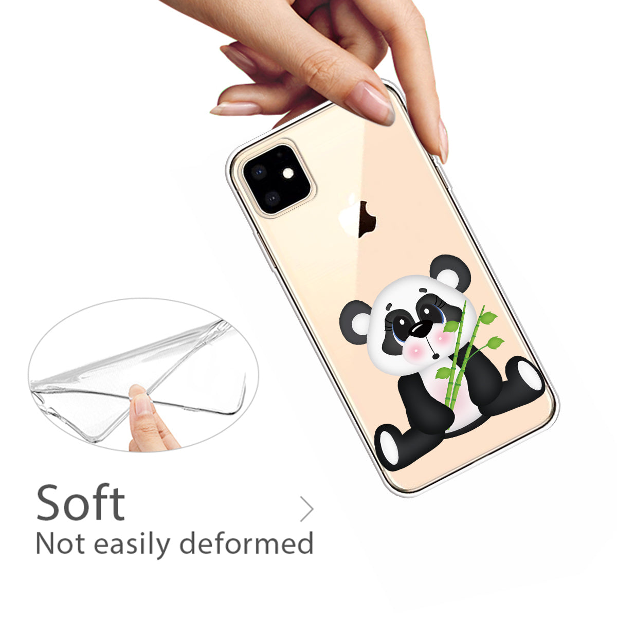 Pattern Printing Clear TPU Phone Cover for iPhone 11 6.1 inch (2019)