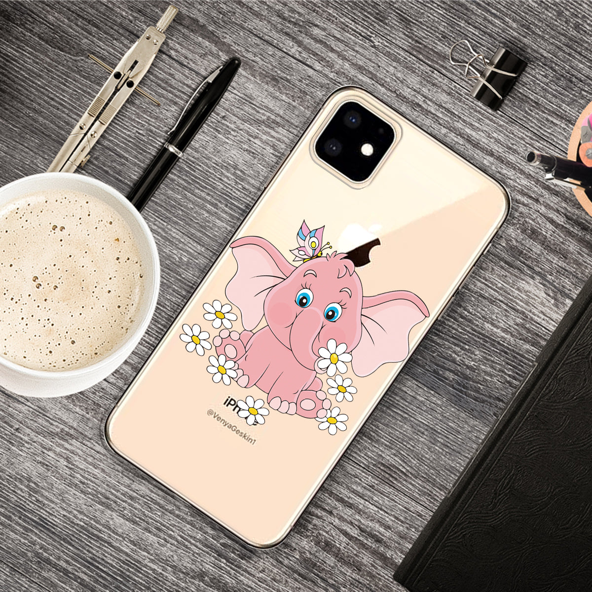 Pattern Printing Clear TPU Phone Cover for iPhone 11 6.1 inch (2019)