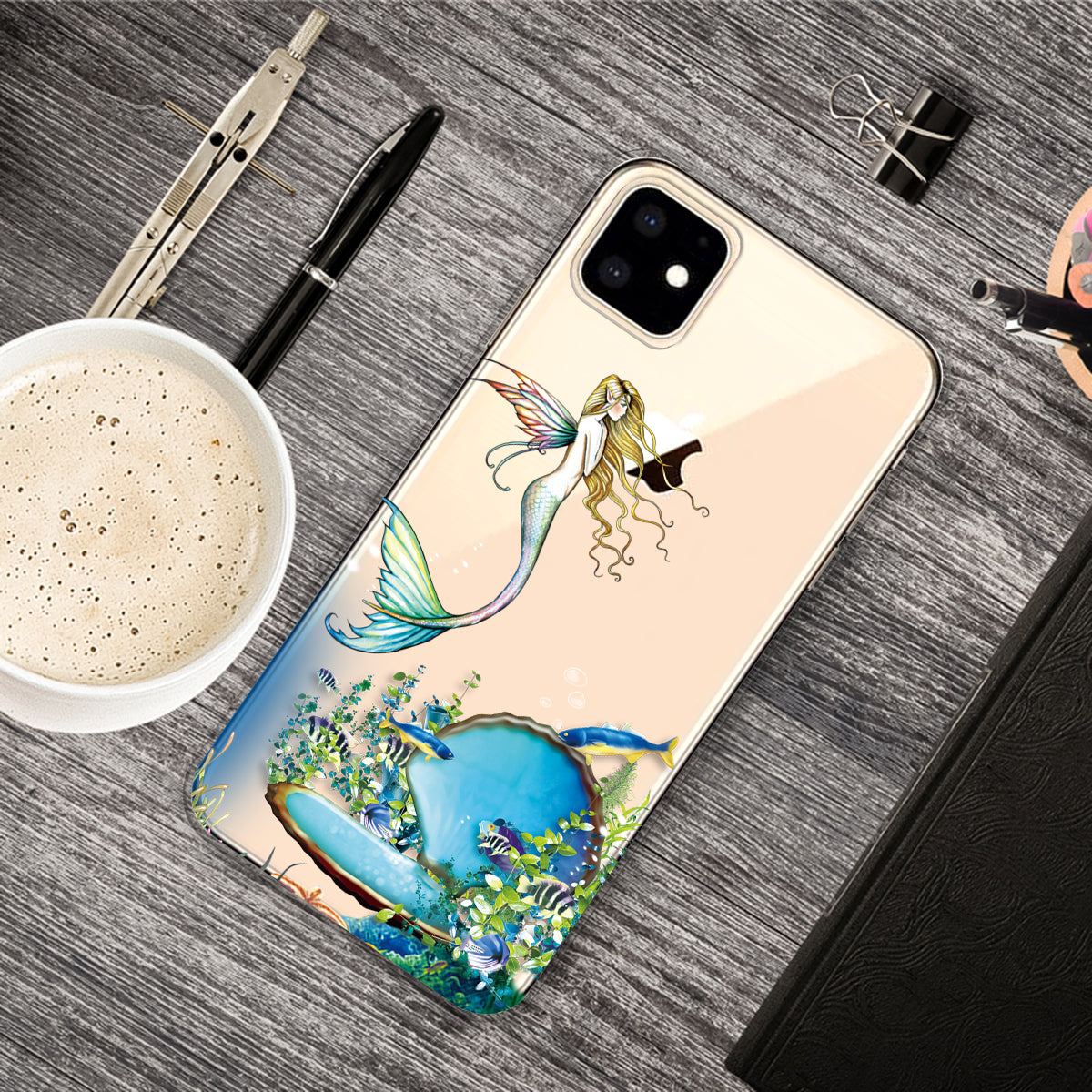 Pattern Printing Clear TPU Phone Cover for iPhone 11 6.1 inch (2019)