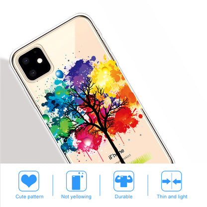Pattern Printing Clear TPU Phone Cover for iPhone 11 6.1 inch (2019)