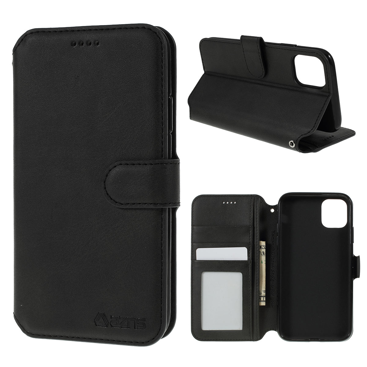 AZNS Leather Stand Case with Card Slots for iPhone 11 6.1 inch (2019)