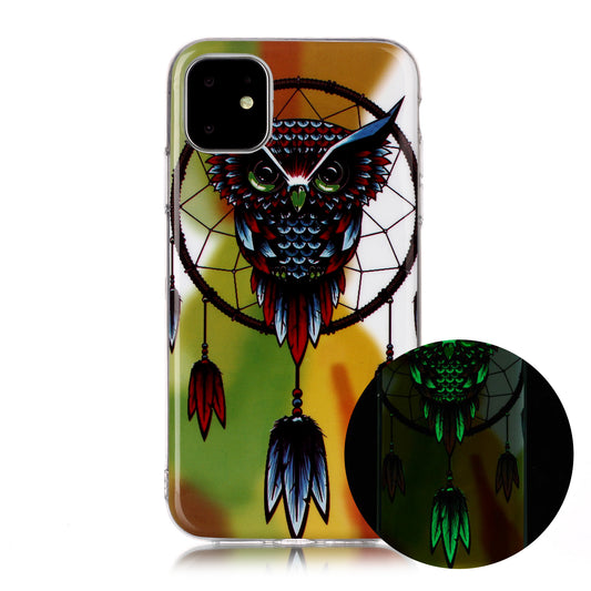 Noctilucent Pattern Printing IMD TPU Back Case for iPhone 11 6.1 inch (2019)