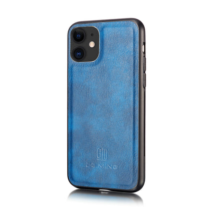 DG.MING Stylish Anti-fingerprint Easy Detechable Split Leather Wallet Flip Folio Case Stand Shockproof PC Inner Cover for iPhone 11 6.1 inch (2019)