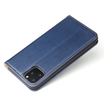 Leather Wallet Stand Flip Phone Shell for iPhone 11 6.1 inch (2019)