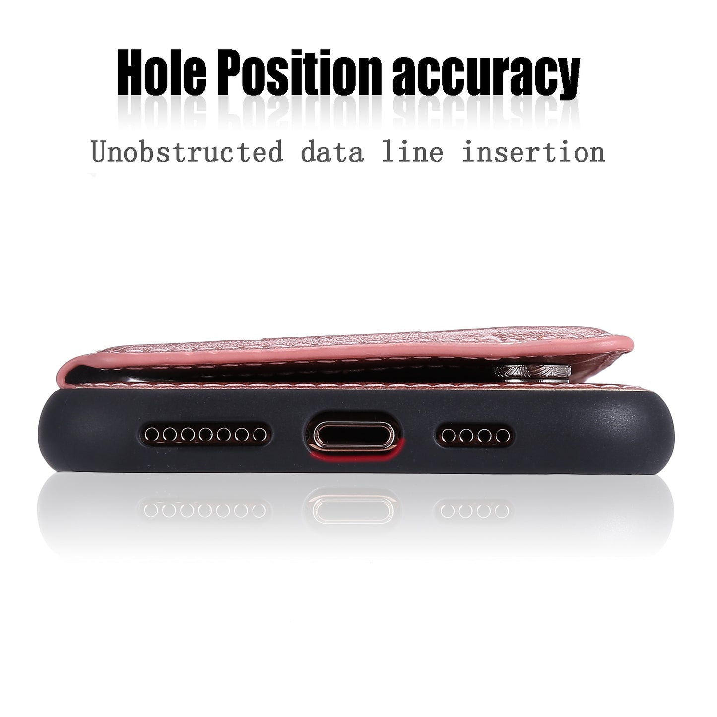 Anti-fall KT Leather Coated Series-1 Imprinted Cat Tree Leather Coated TPU Covering for iPhone 11 6.1 inch (2019)