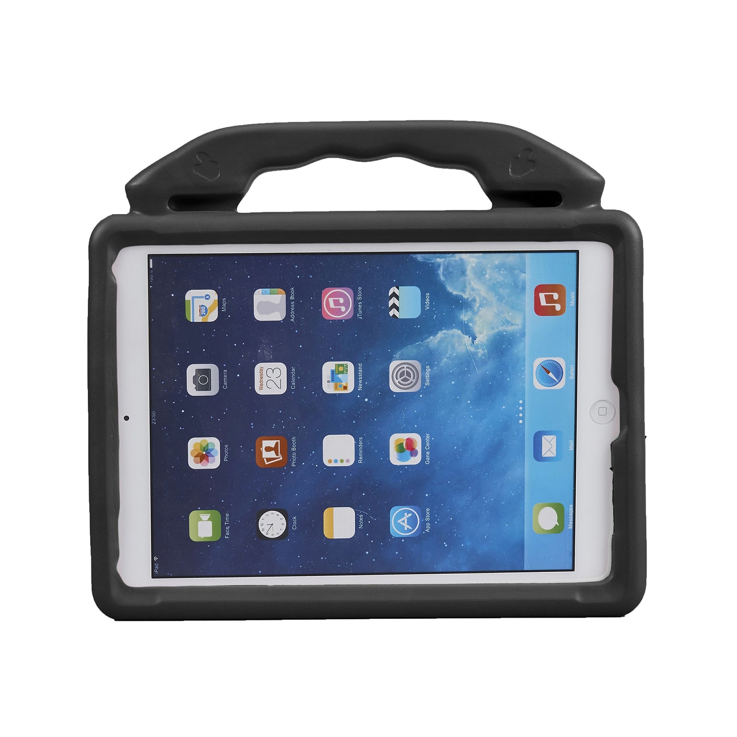 For iPad 9.7-inch (2018) (2017) / iPad Pro 9.7 inch (2016) / iPad Air 2 / iPad Air (2013) Shockproof EVA Thumb Stand Tablet Shell