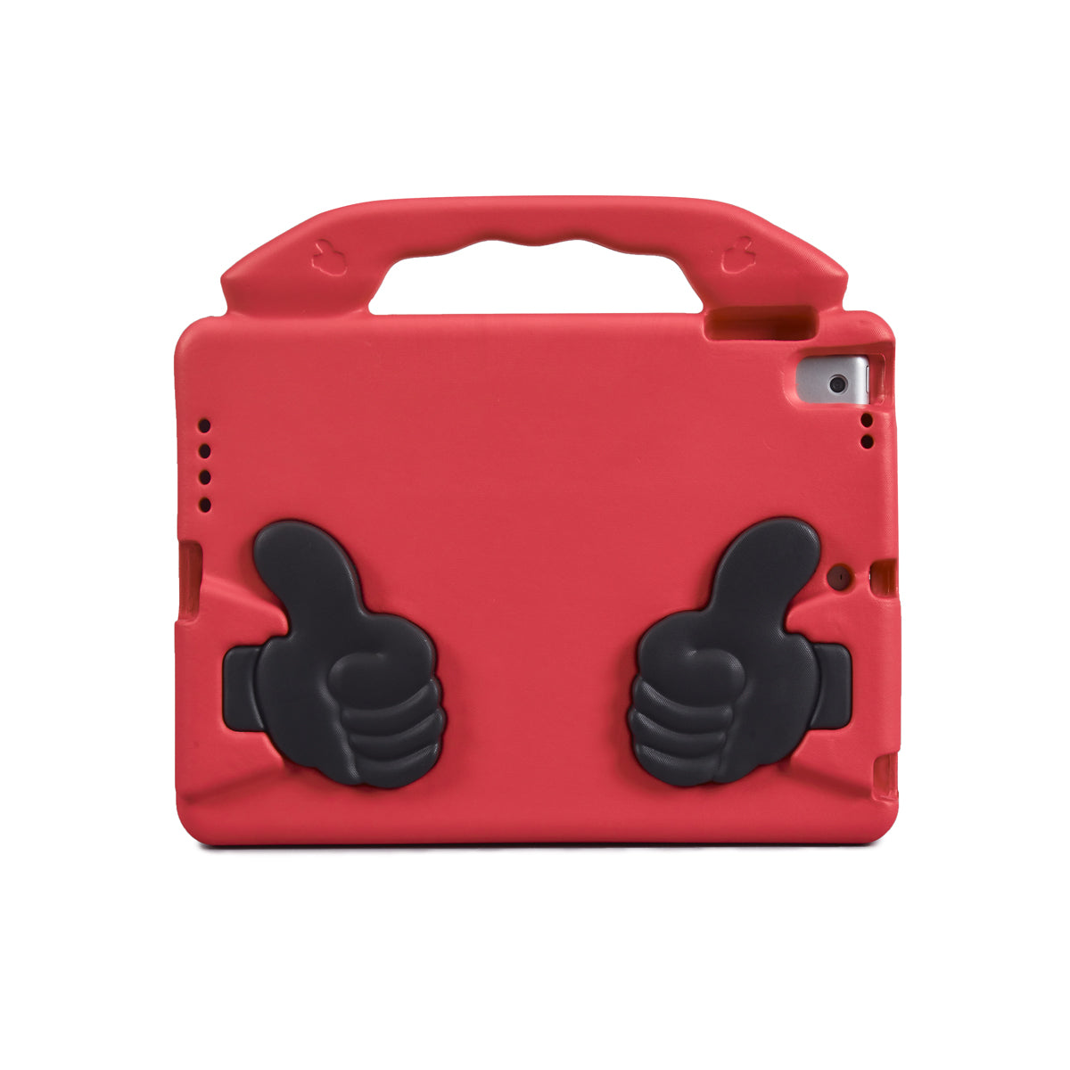 For iPad 9.7-inch (2018) (2017) / iPad Pro 9.7 inch (2016) / iPad Air 2 / iPad Air (2013) Shockproof EVA Thumb Stand Tablet Shell