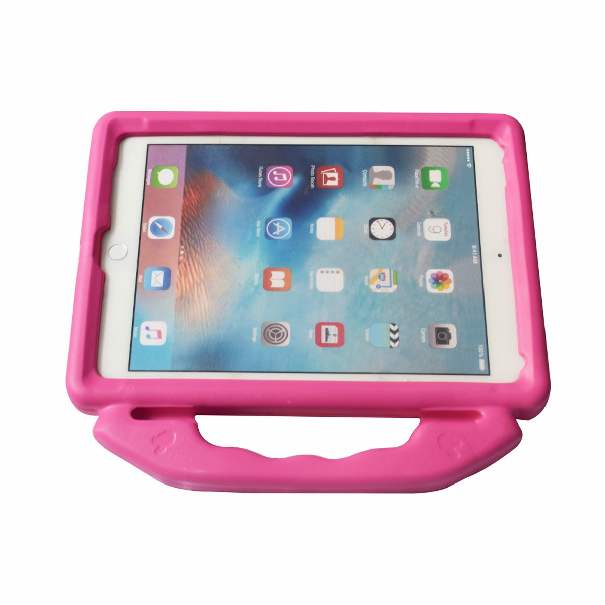 For iPad 9.7-inch (2018) (2017) / iPad Pro 9.7 inch (2016) / iPad Air 2 / iPad Air (2013) Shockproof EVA Thumb Stand Tablet Shell