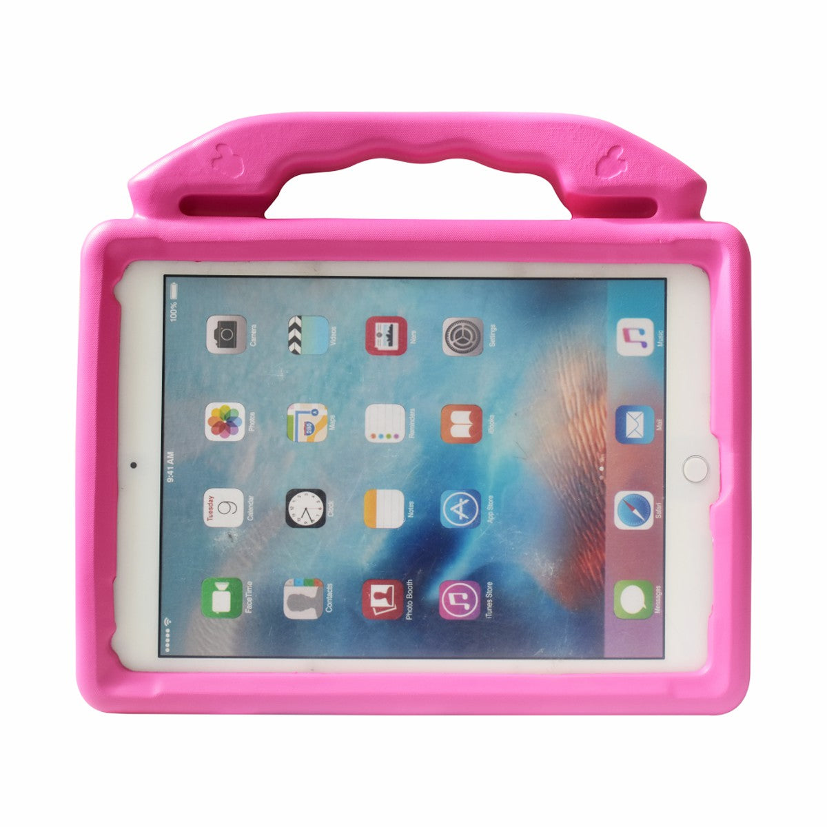 For iPad 9.7-inch (2018) (2017) / iPad Pro 9.7 inch (2016) / iPad Air 2 / iPad Air (2013) Shockproof EVA Thumb Stand Tablet Shell