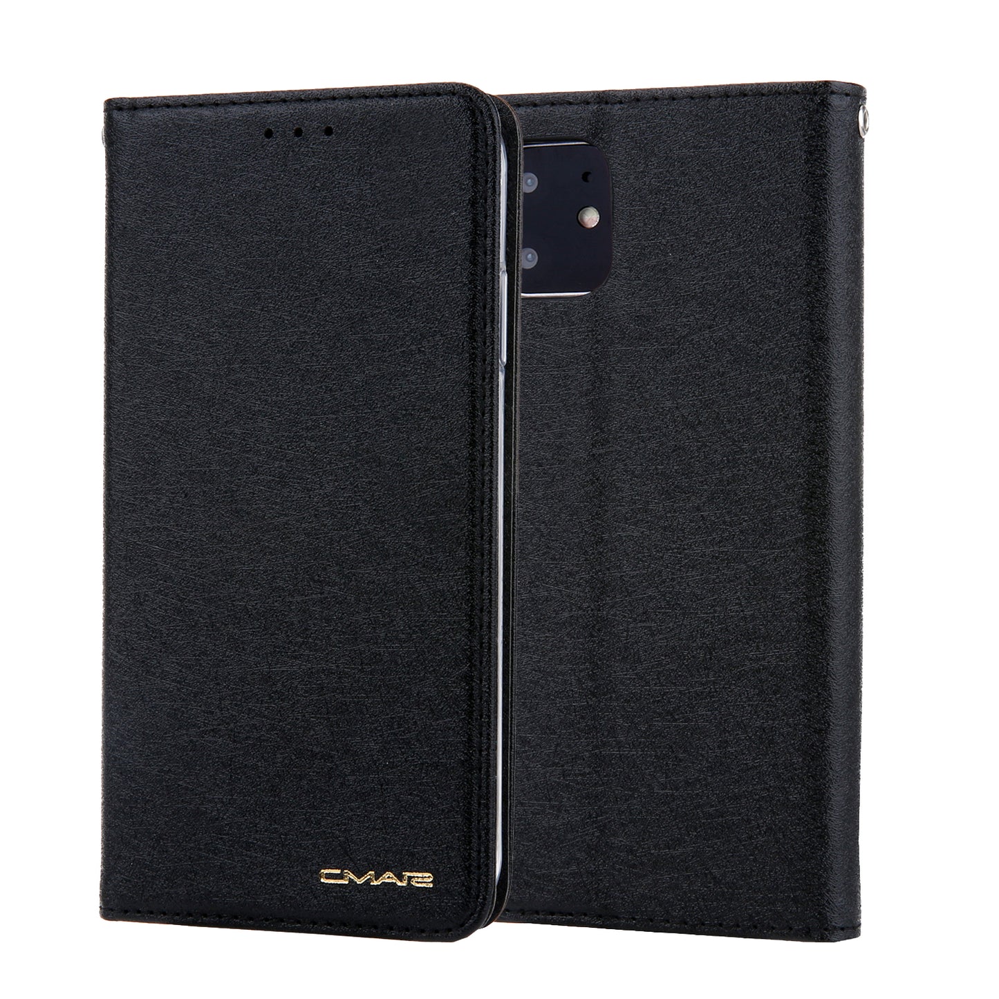 CMAI2 Silk Texture PU Leather with Card Slots Phone Case for iPhone 11 6.1 inch (2019)