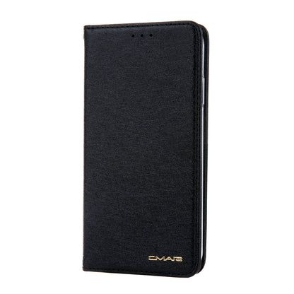 CMAI2 Silk Texture PU Leather with Card Slots Phone Case for iPhone 11 6.1 inch (2019)