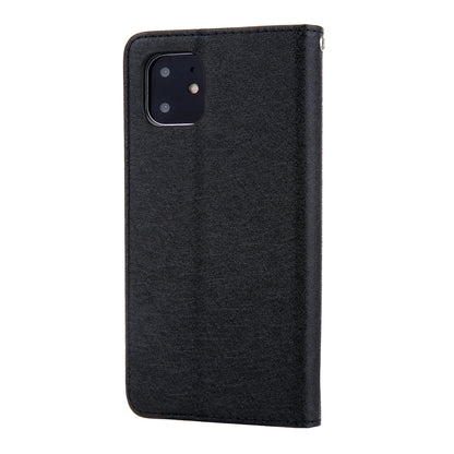 CMAI2 Silk Texture PU Leather with Card Slots Phone Case for iPhone 11 6.1 inch (2019)