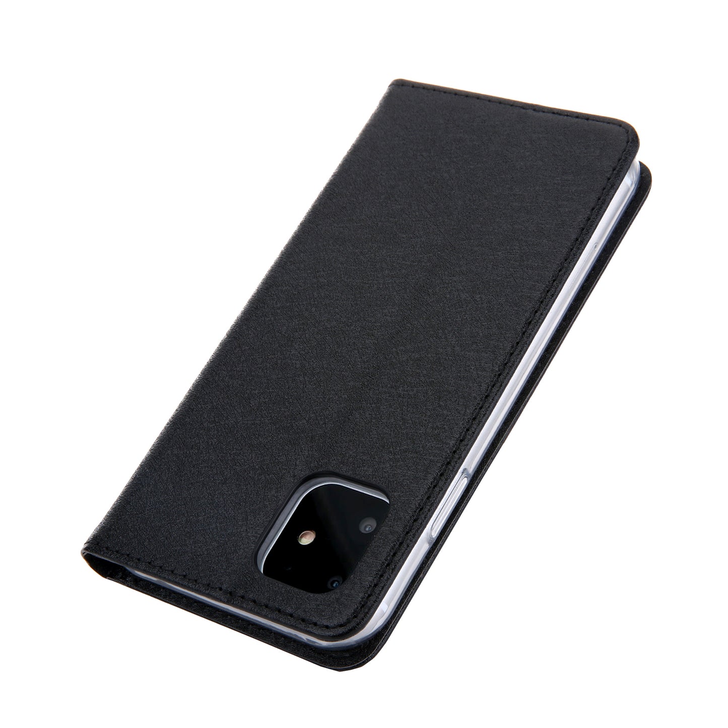 CMAI2 Silk Texture PU Leather with Card Slots Phone Case for iPhone 11 6.1 inch (2019)