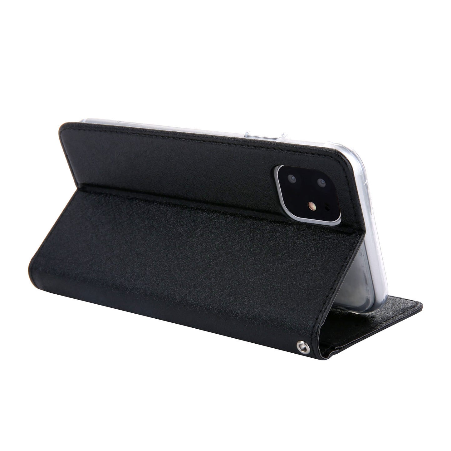 CMAI2 Silk Texture PU Leather with Card Slots Phone Case for iPhone 11 6.1 inch (2019)
