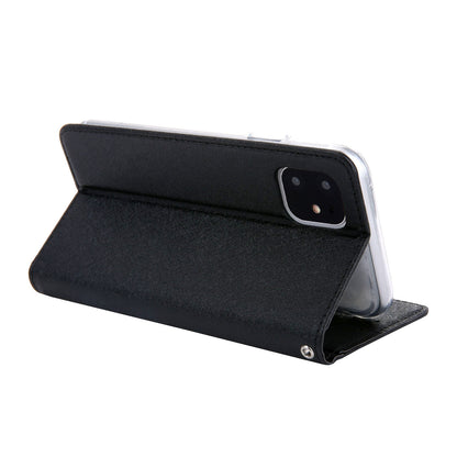 CMAI2 Silk Texture PU Leather with Card Slots Phone Case for iPhone 11 6.1 inch (2019)