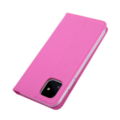 CMAI2 Silk Texture PU Leather with Card Slots Phone Case for iPhone 11 6.1 inch (2019)