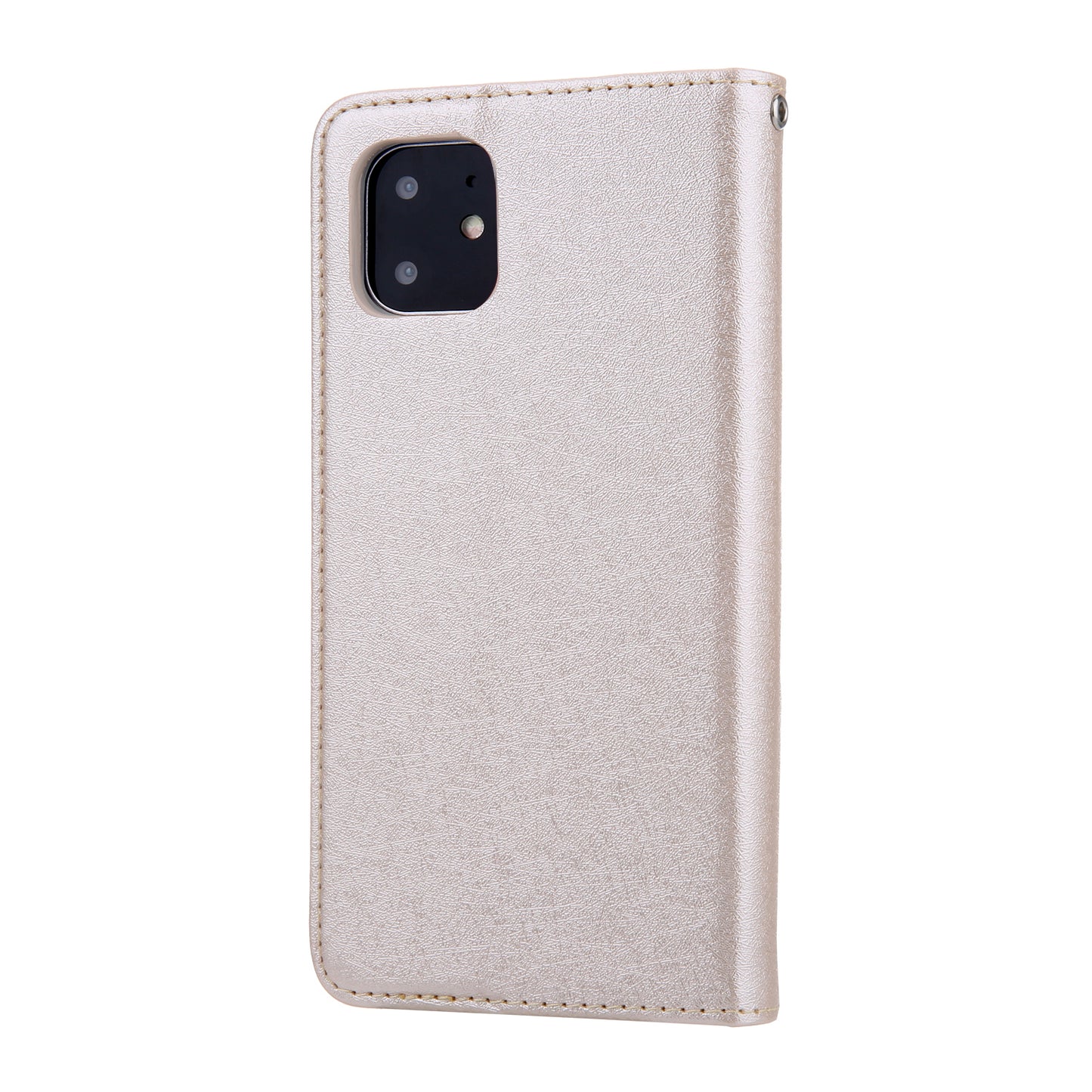 CMAI2 Silk Texture PU Leather with Card Slots Phone Case for iPhone 11 6.1 inch (2019)