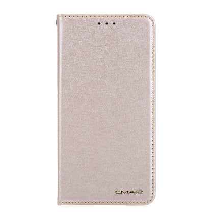 CMAI2 Silk Texture PU Leather with Card Slots Phone Case for iPhone 11 6.1 inch (2019)