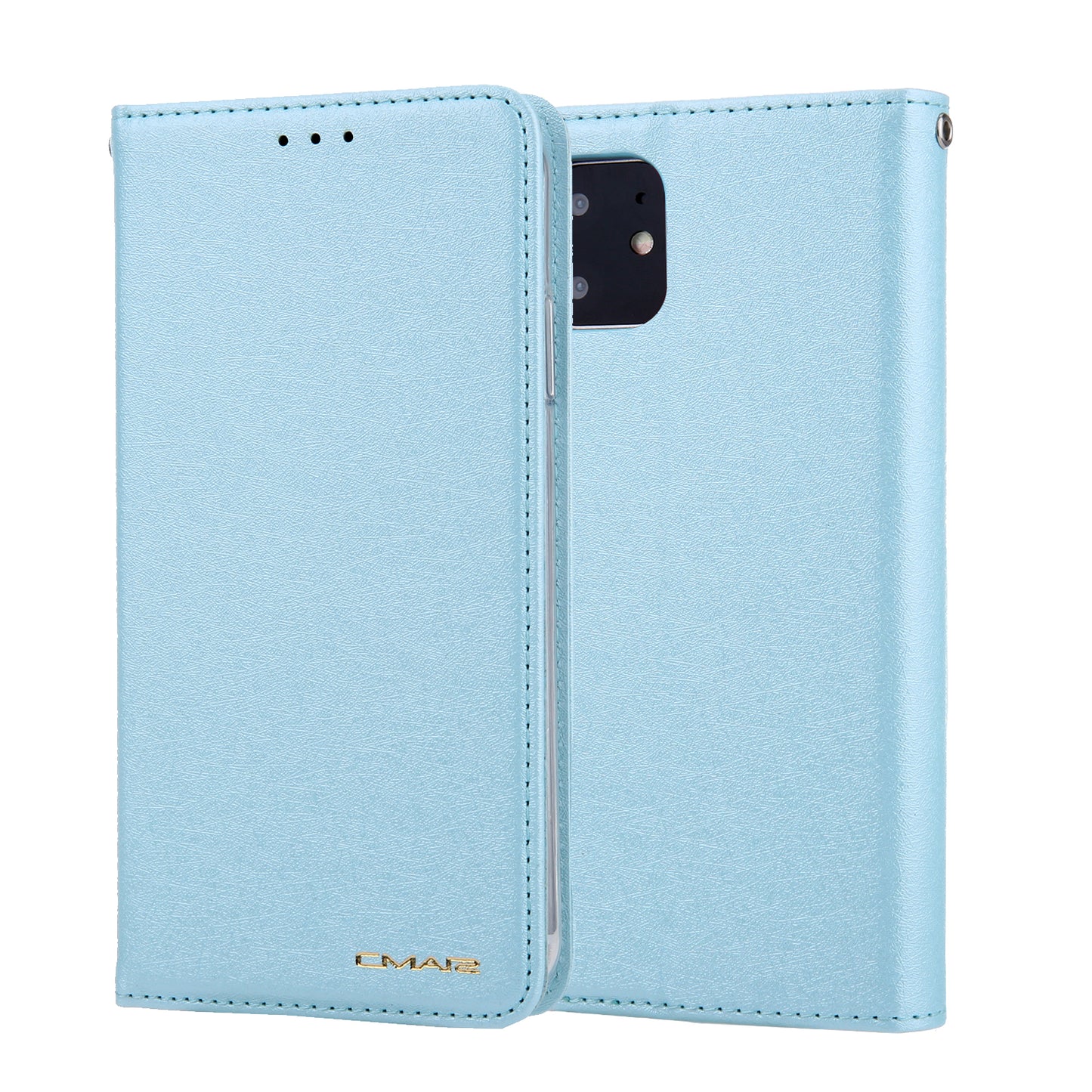 CMAI2 Silk Texture PU Leather with Card Slots Phone Case for iPhone 11 6.1 inch (2019)