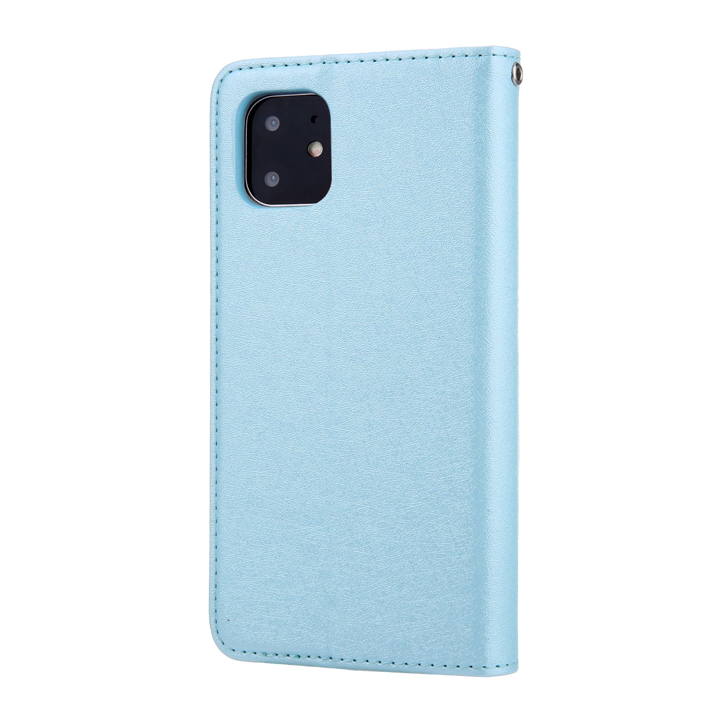 CMAI2 Silk Texture PU Leather with Card Slots Phone Case for iPhone 11 6.1 inch (2019)