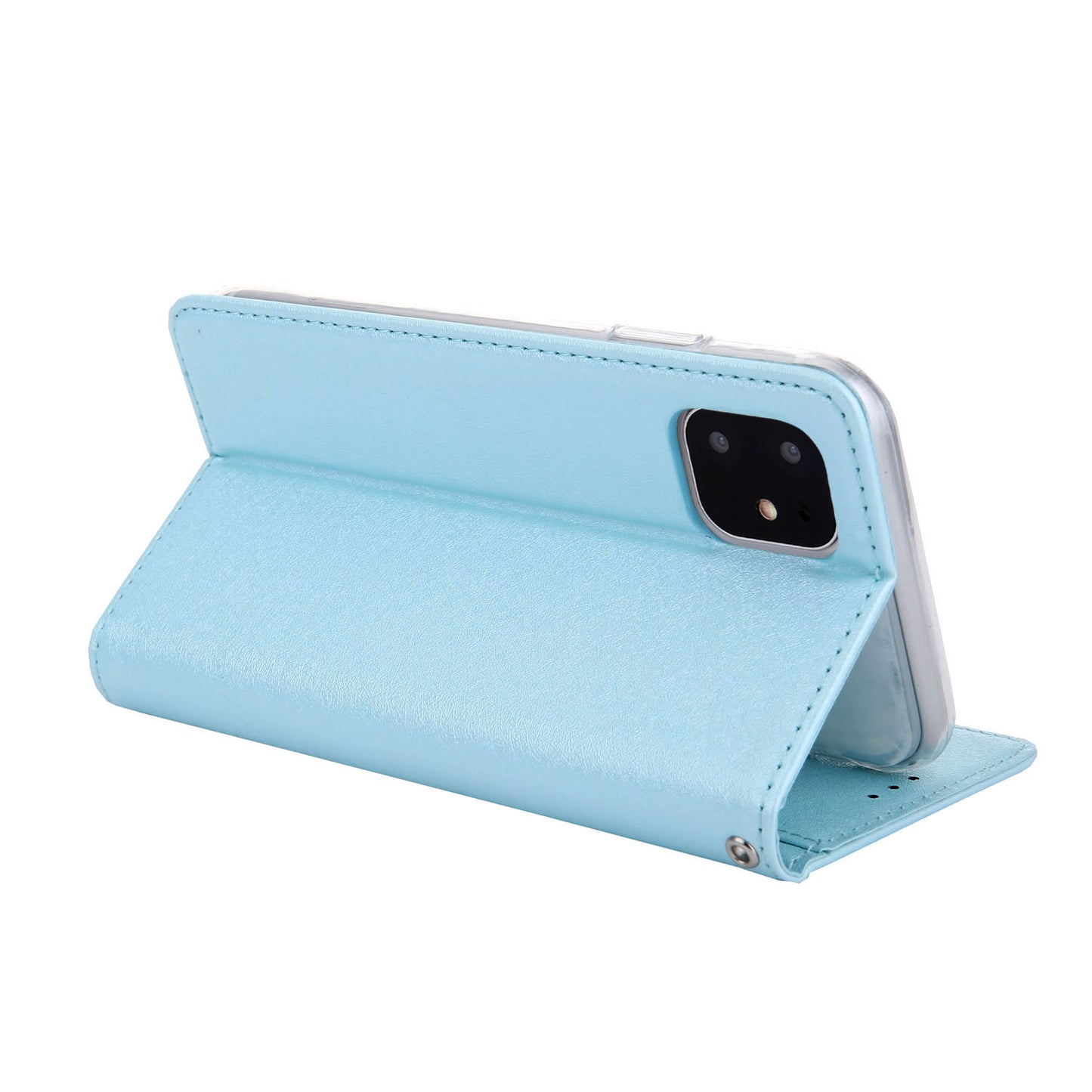 CMAI2 Silk Texture PU Leather with Card Slots Phone Case for iPhone 11 6.1 inch (2019)