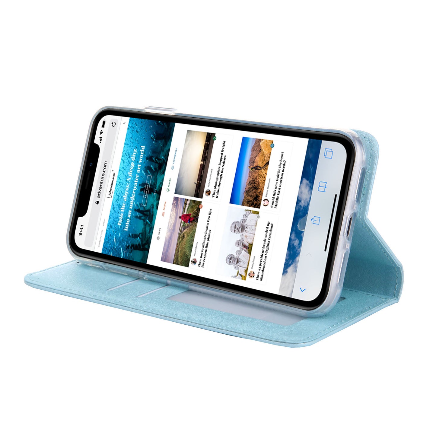 CMAI2 Silk Texture PU Leather with Card Slots Phone Case for iPhone 11 6.1 inch (2019)