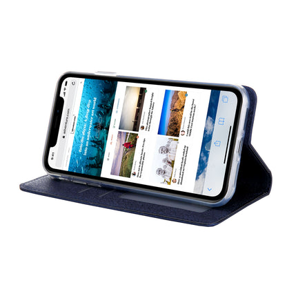 CMAI2 Silk Texture PU Leather with Card Slots Phone Case for iPhone 11 6.1 inch (2019)
