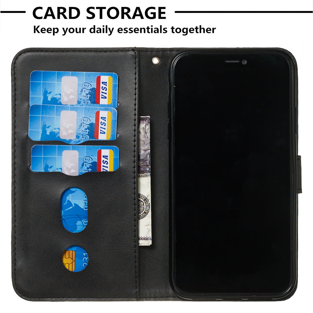 Zipper Pocket Fashion Wallet Stand Flip Leather Phone Case Cover for iPhone XR 6.1 inch