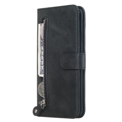 Zipper Pocket Fashion Wallet Stand Flip Leather Phone Case Cover for iPhone XR 6.1 inch